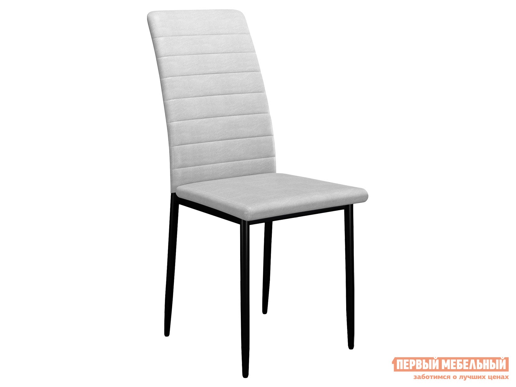 Стул  DikLine ТЕКС Светло-серый, иск. замша / Черный