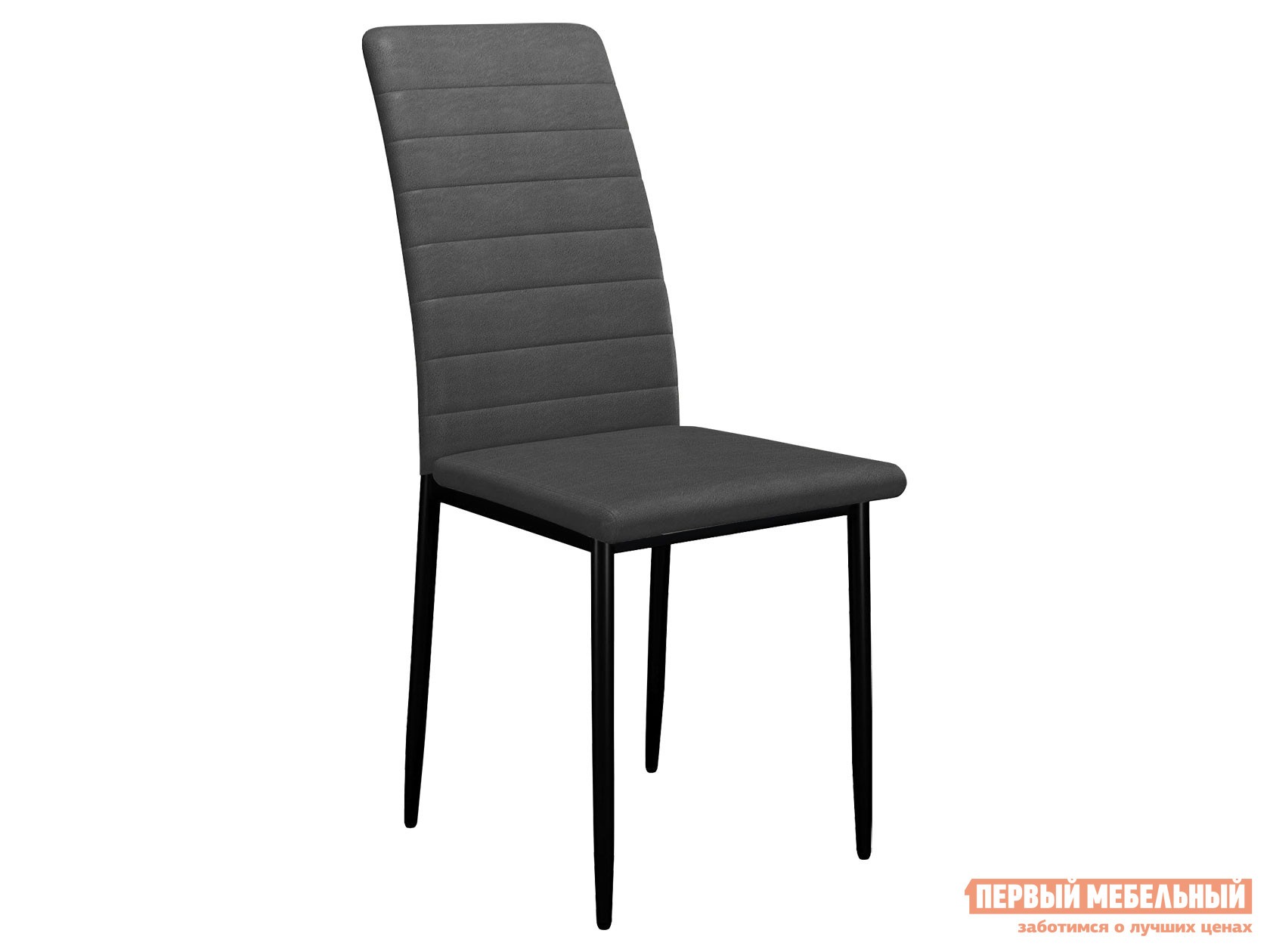 Стул  DikLine ТЕКС Серый, иск. замша / Черный