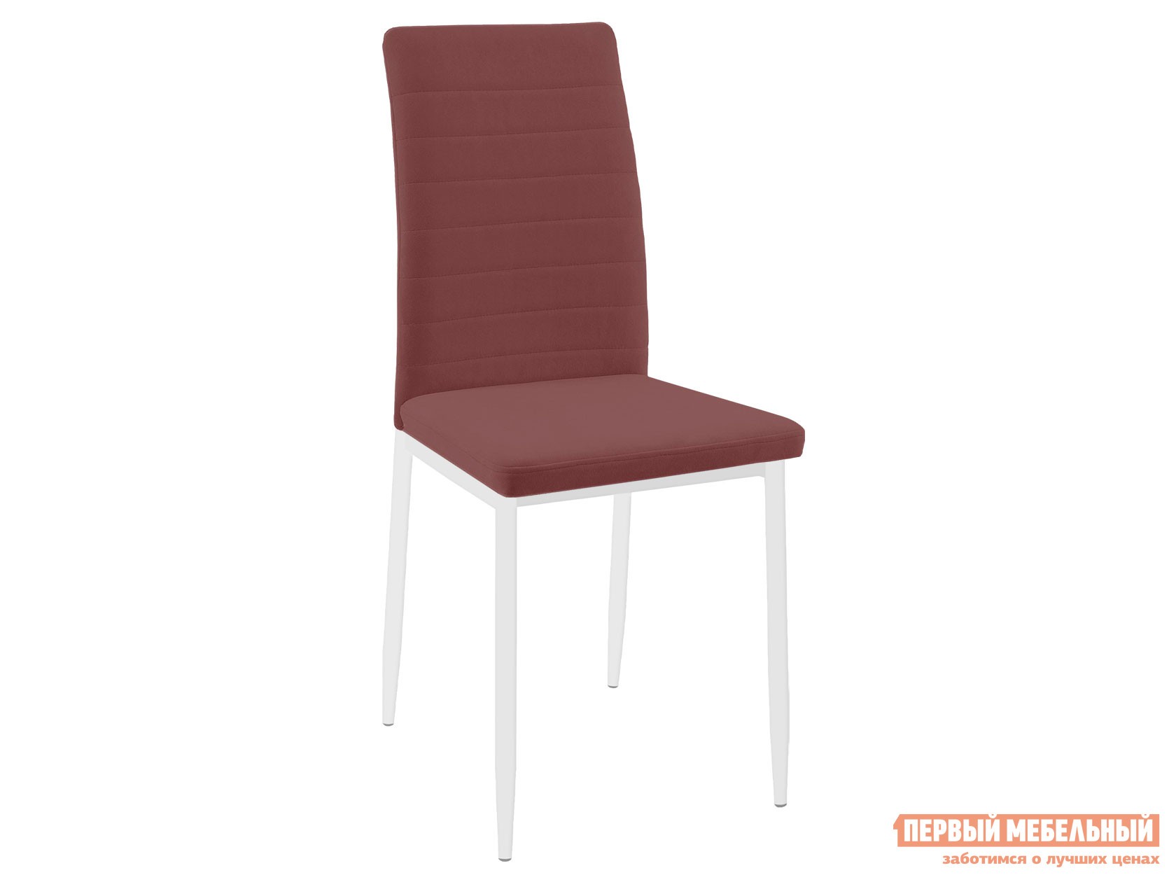 Стул  DikLine ТЕКС Розовый, микровелюр / Белый