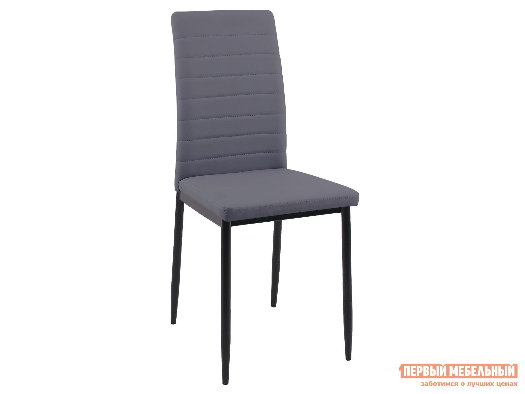 Стул  DikLine ТЕКС Серый, экокожа / Черный