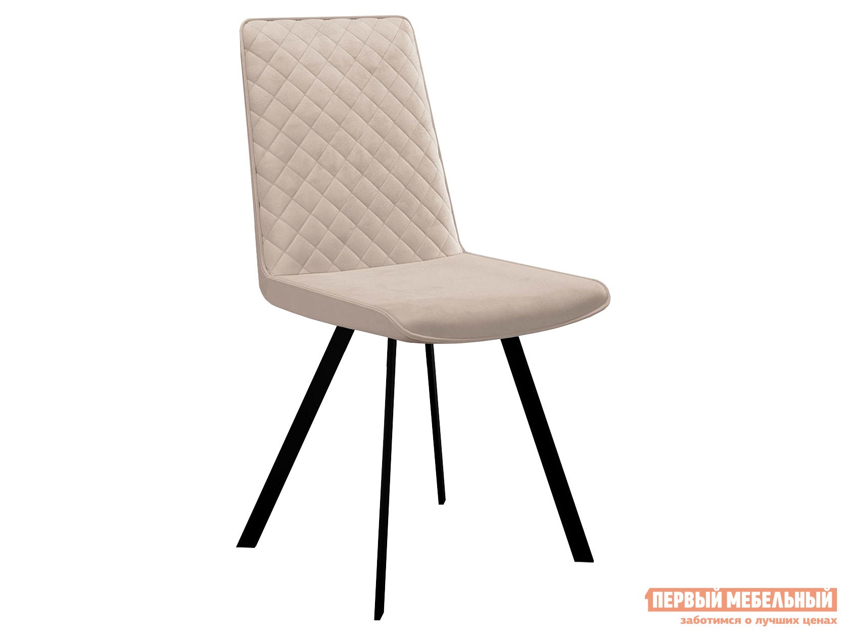 Стул  DikLine 202 Бежевый, микровелюр / Черный
