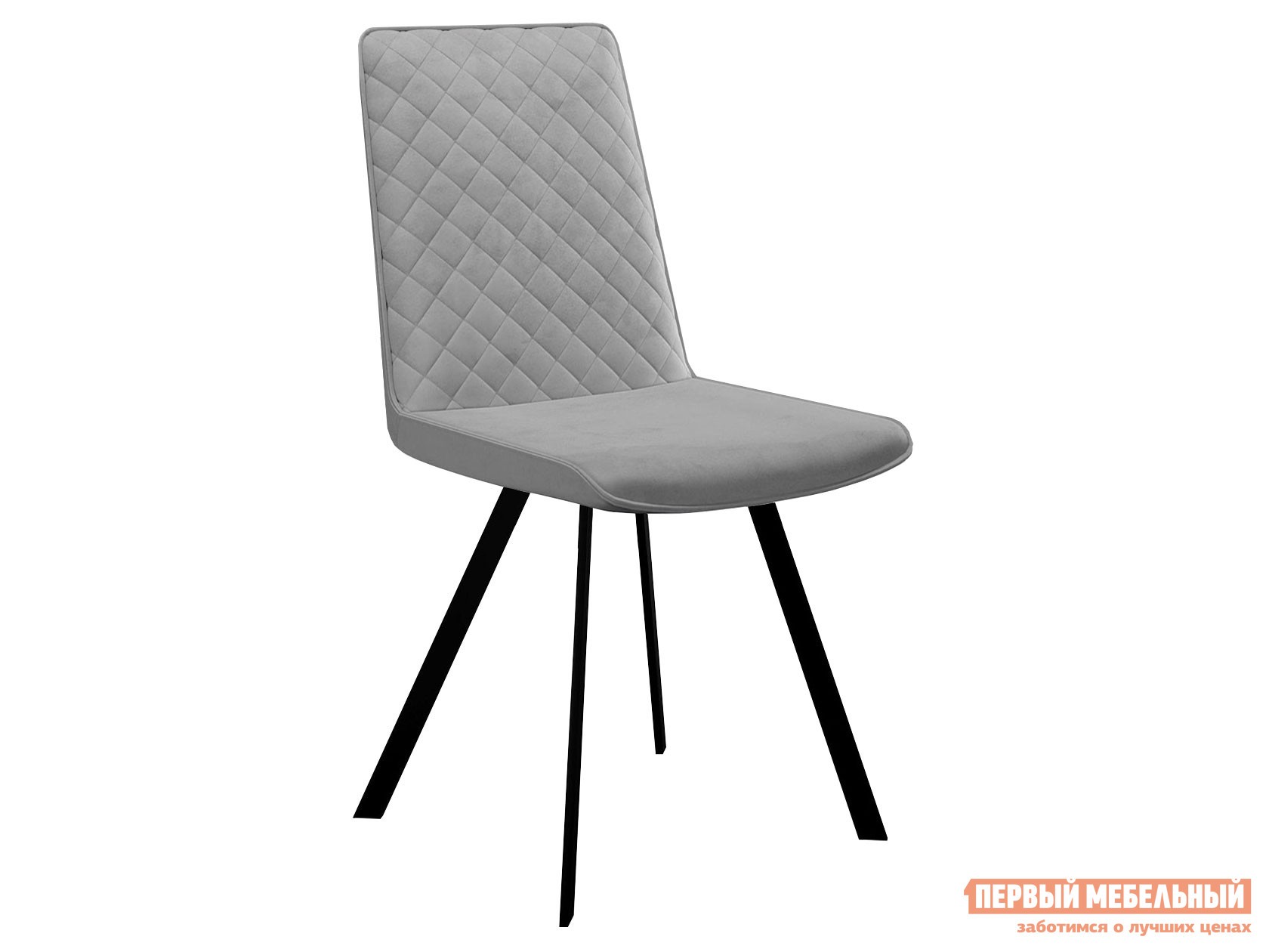 Стул  DikLine 202 Серый, микровелюр / Черный