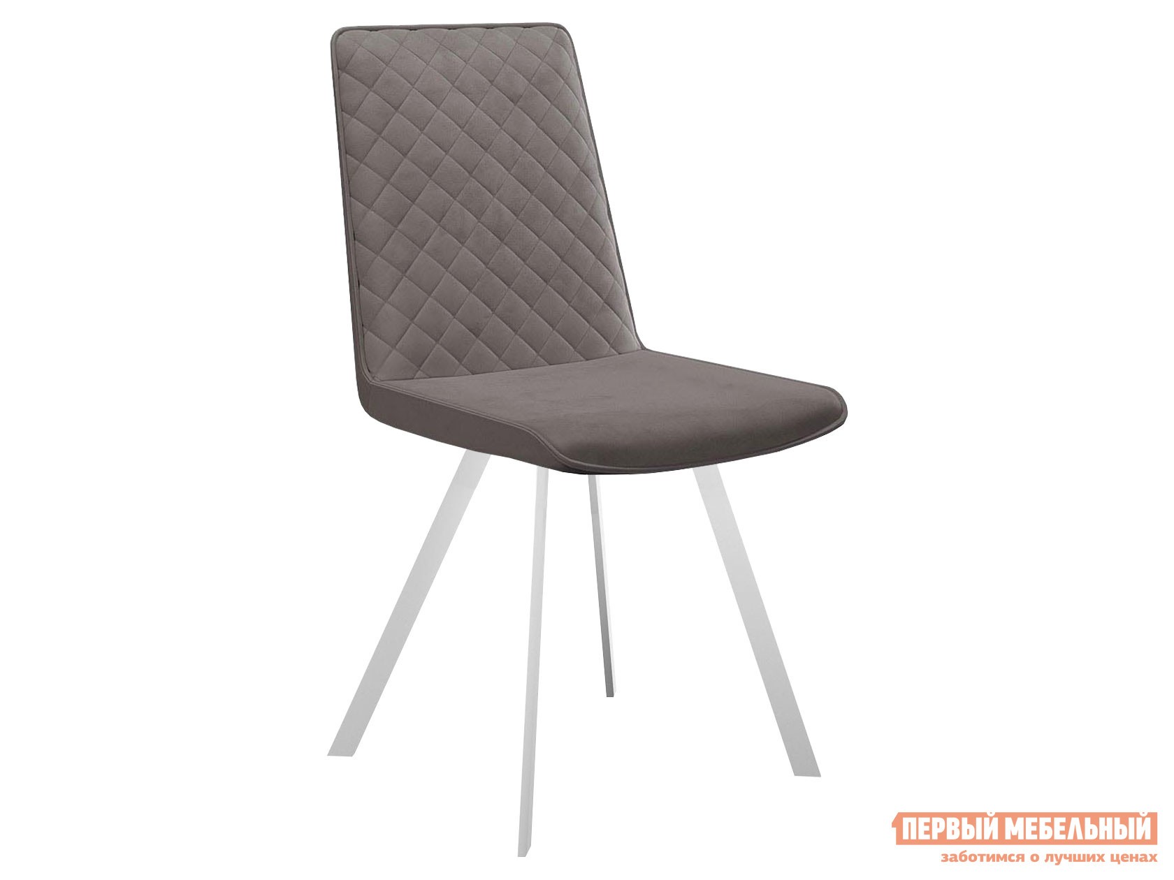 Стул  DikLine 202 Латте, микровелюр / Белый