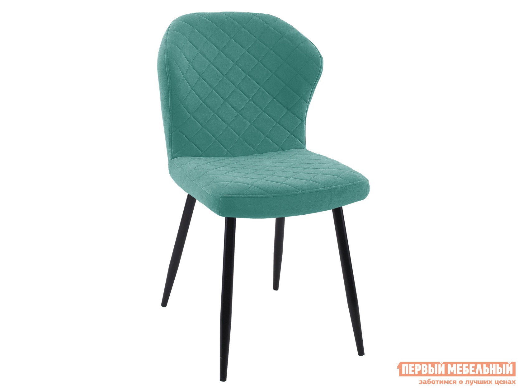 Стул  DikLine 239 Бирюзовый, микровелюр / Черный