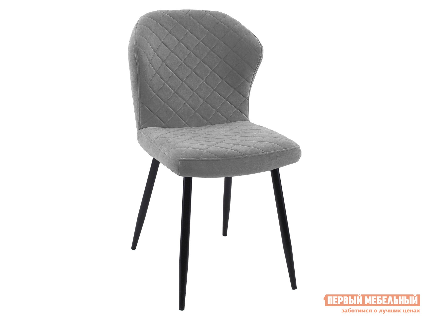 Стул  DikLine 239 Серый, микровелюр / Черный