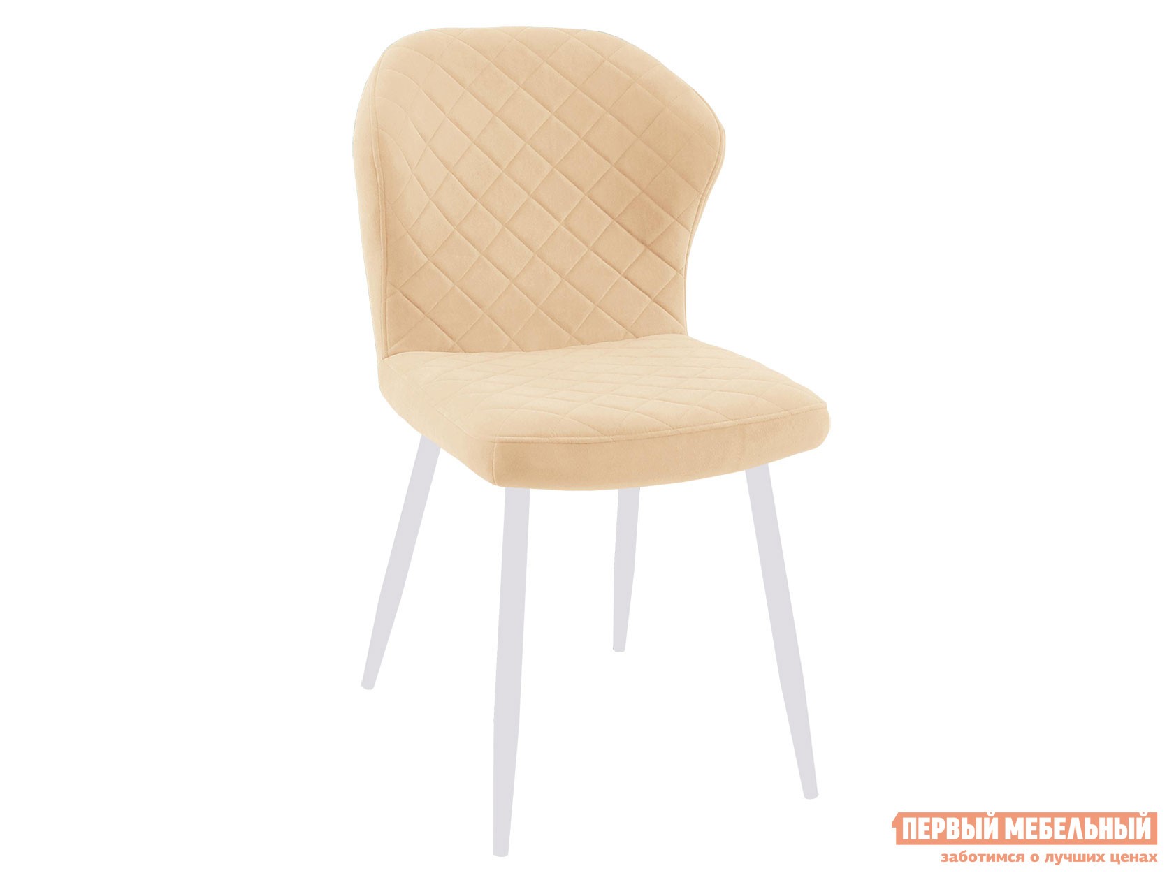 Стул  DikLine 239 Крем, микровелюр / Белый