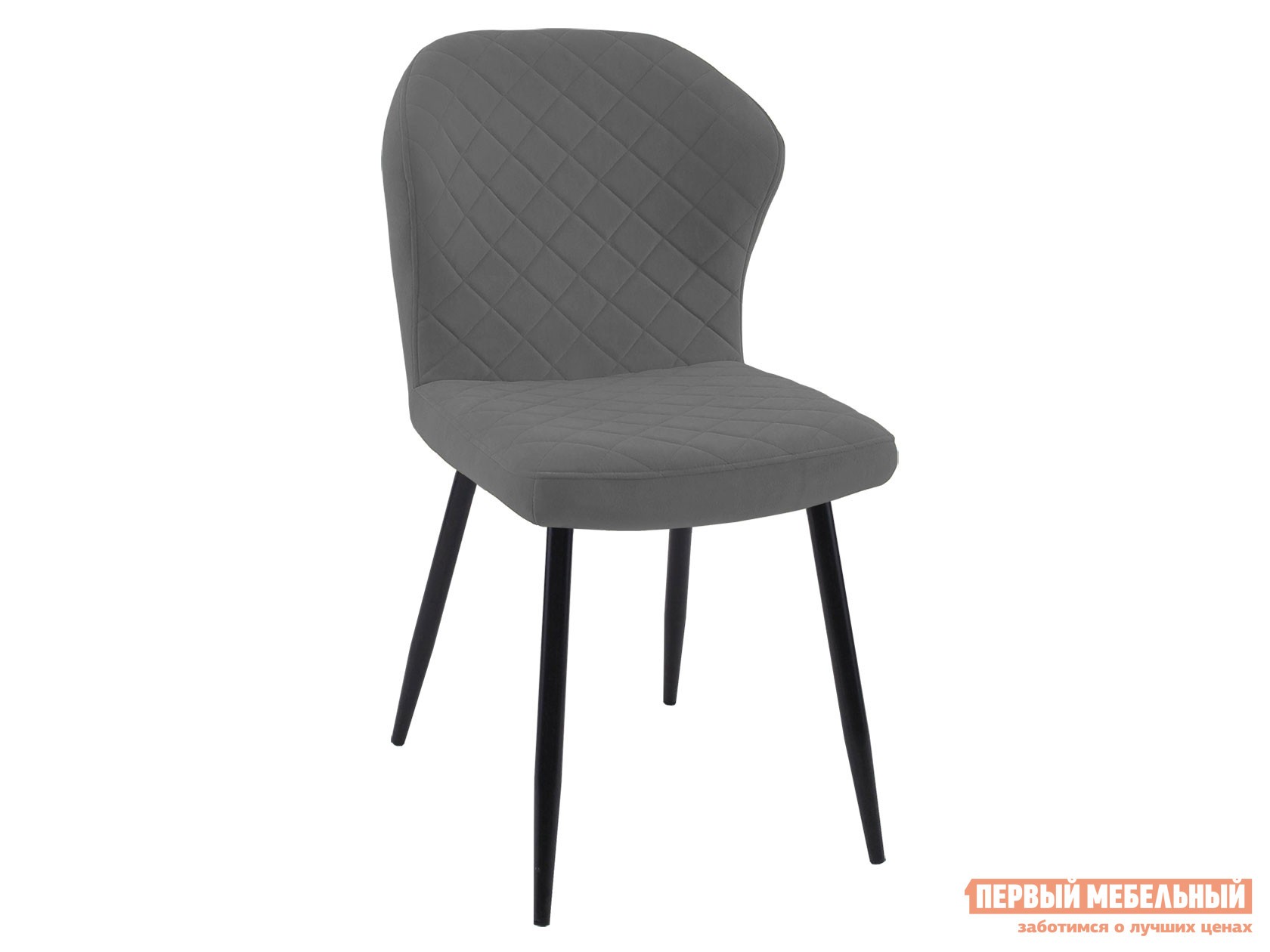 Стул  DikLine 239 Серый, микровелюр / Черный