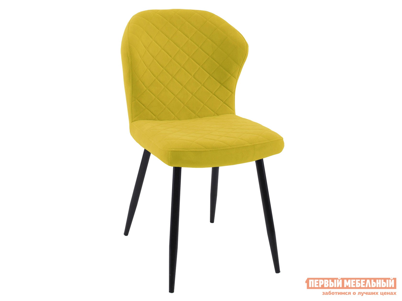 Стул  DikLine 239 Желтый, микровелюр / Черный