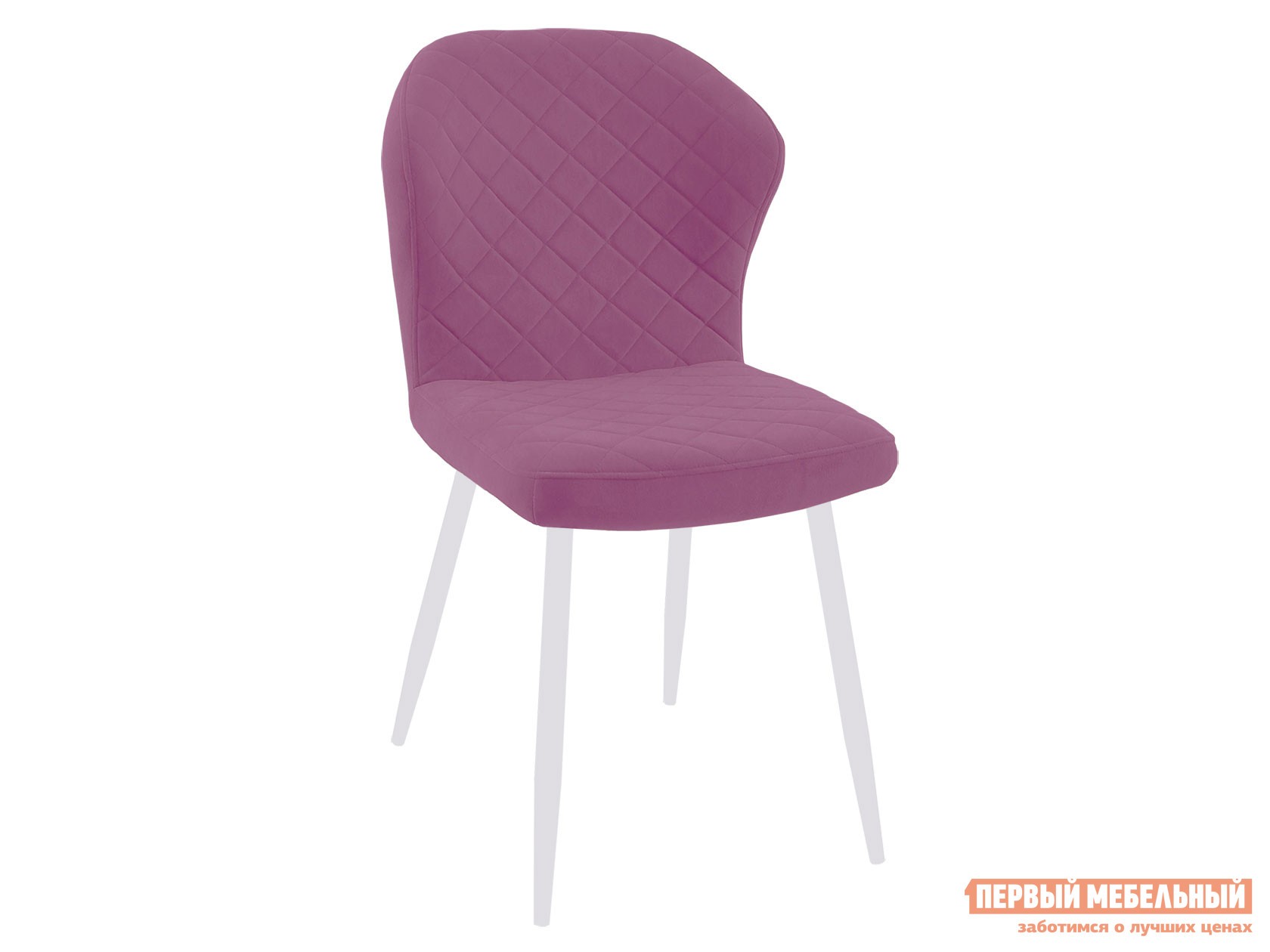 Стул  DikLine 239 Фуксия, микровелюр / Белый