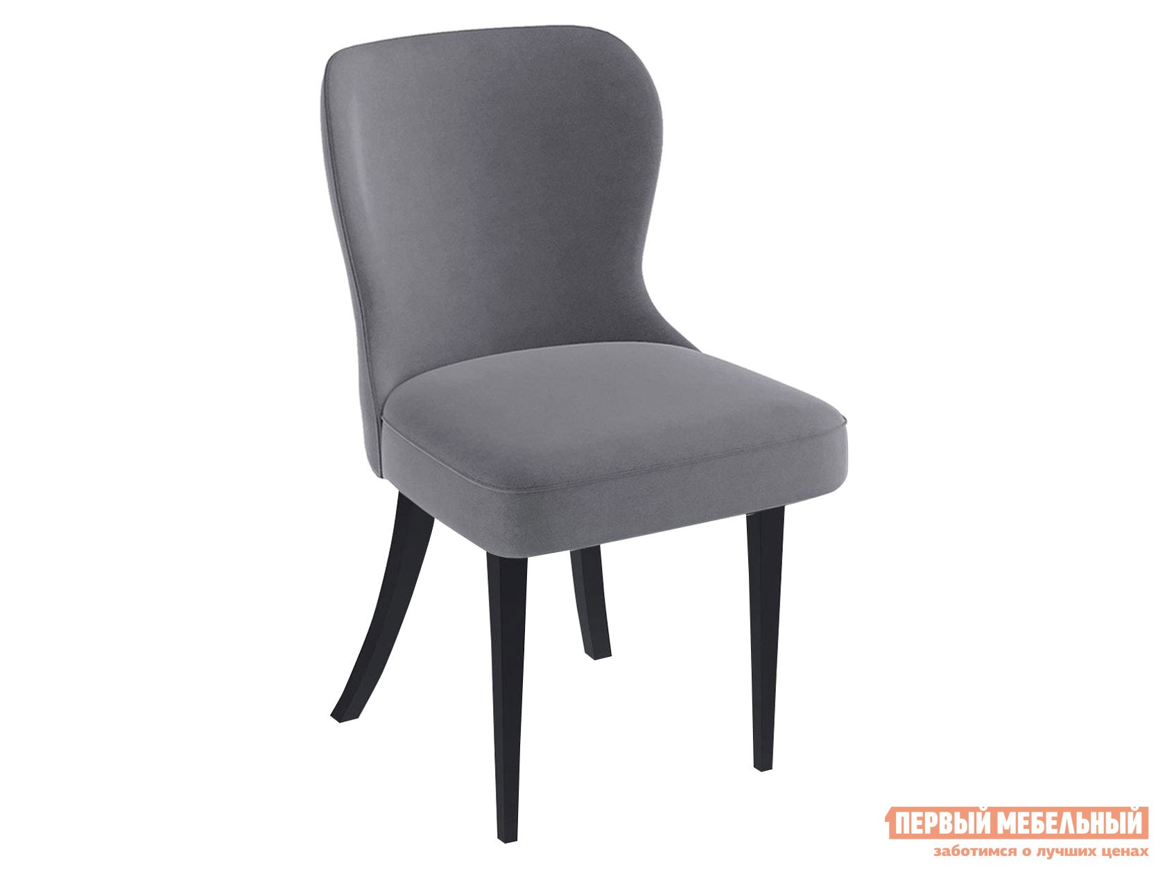 Стул  Кеннер 145 Серый, велюр , Черный, Серия «М»