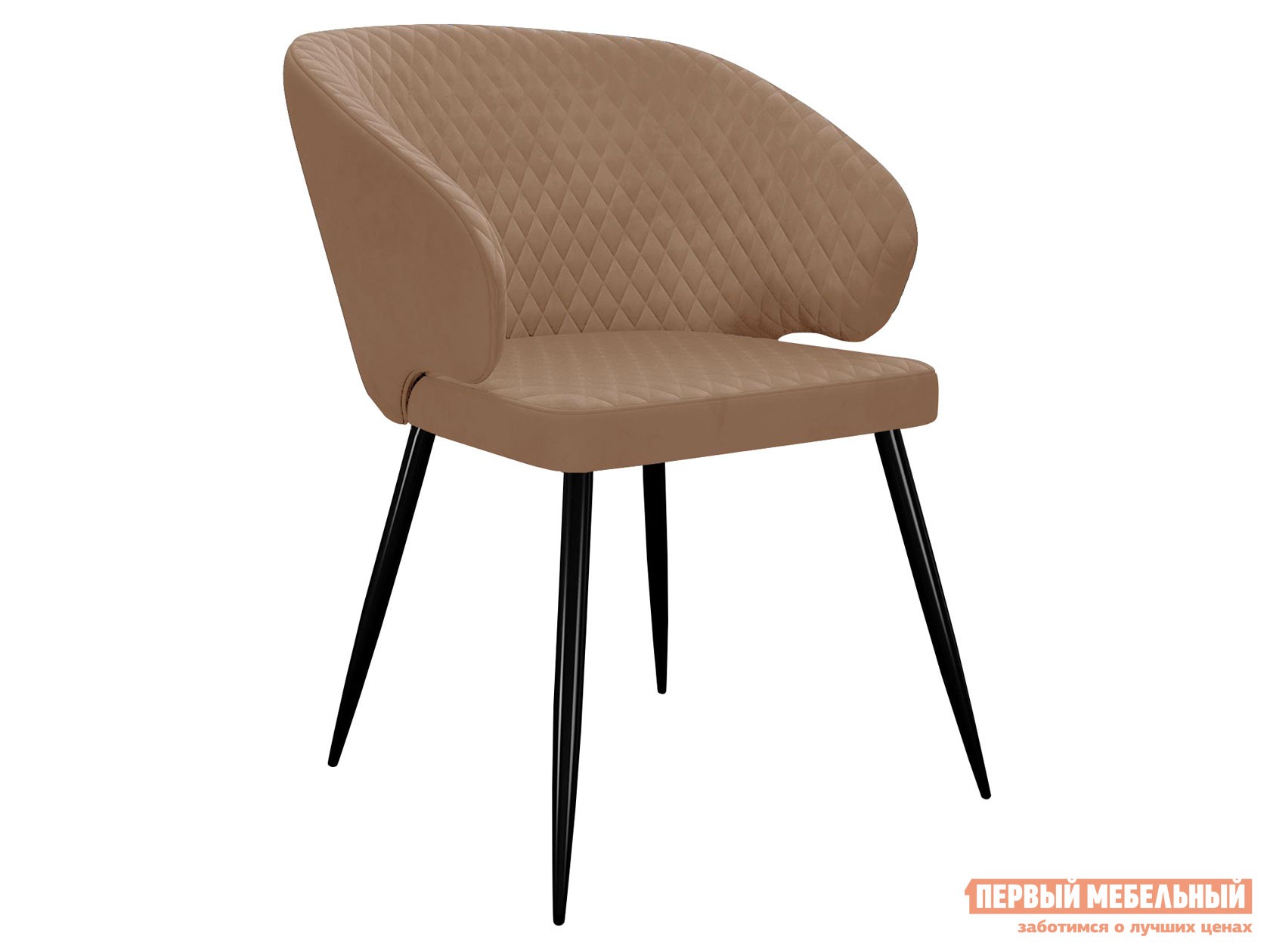 Стул  Диклайн 255 Капучино, микровелюр / Черный