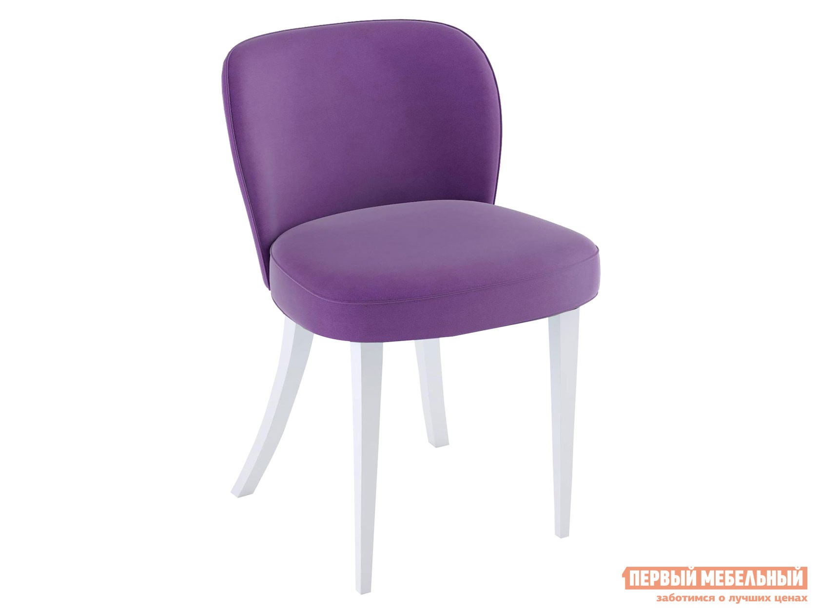 Стул  Кеннер 142 Фиолетовый, велюр, Серия «М», Белый