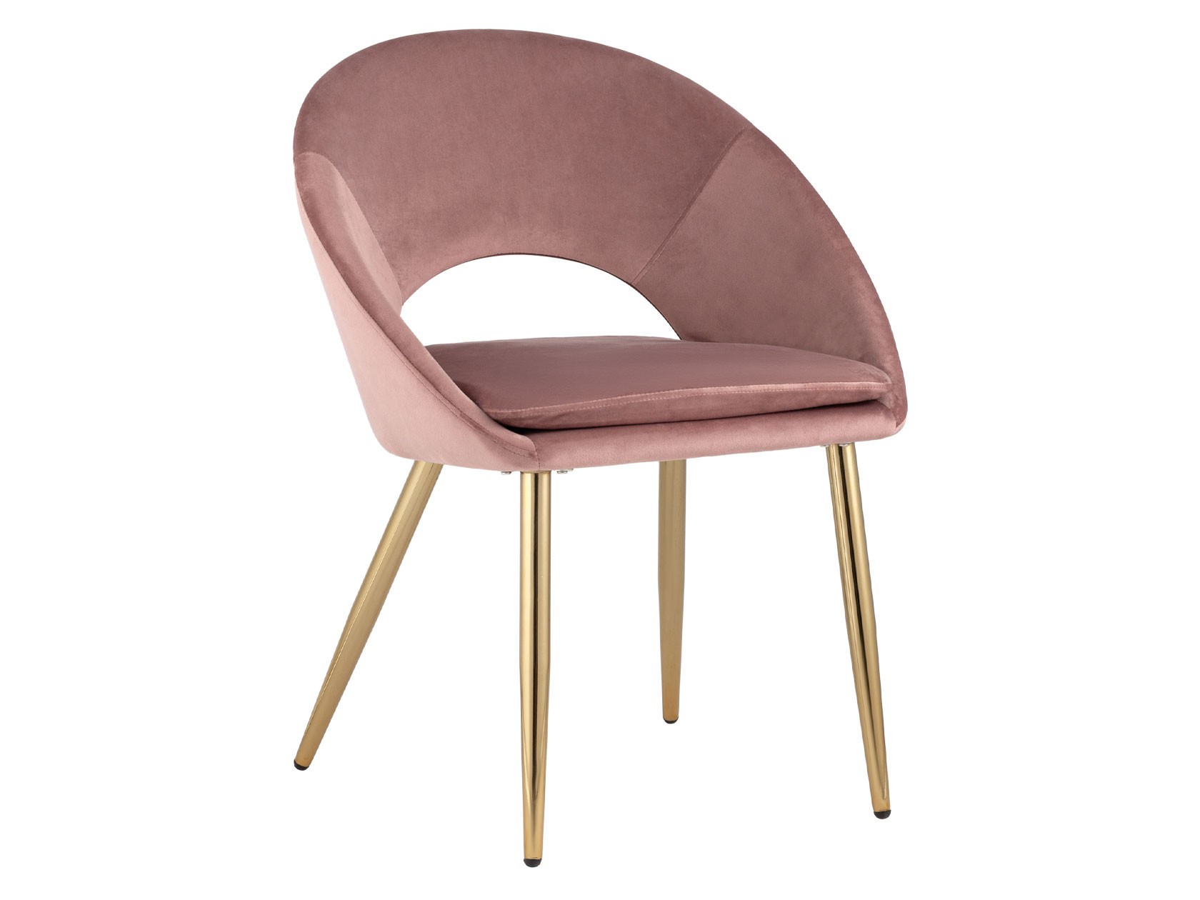 Стул  Кензи Пыльно-розовый, велюр