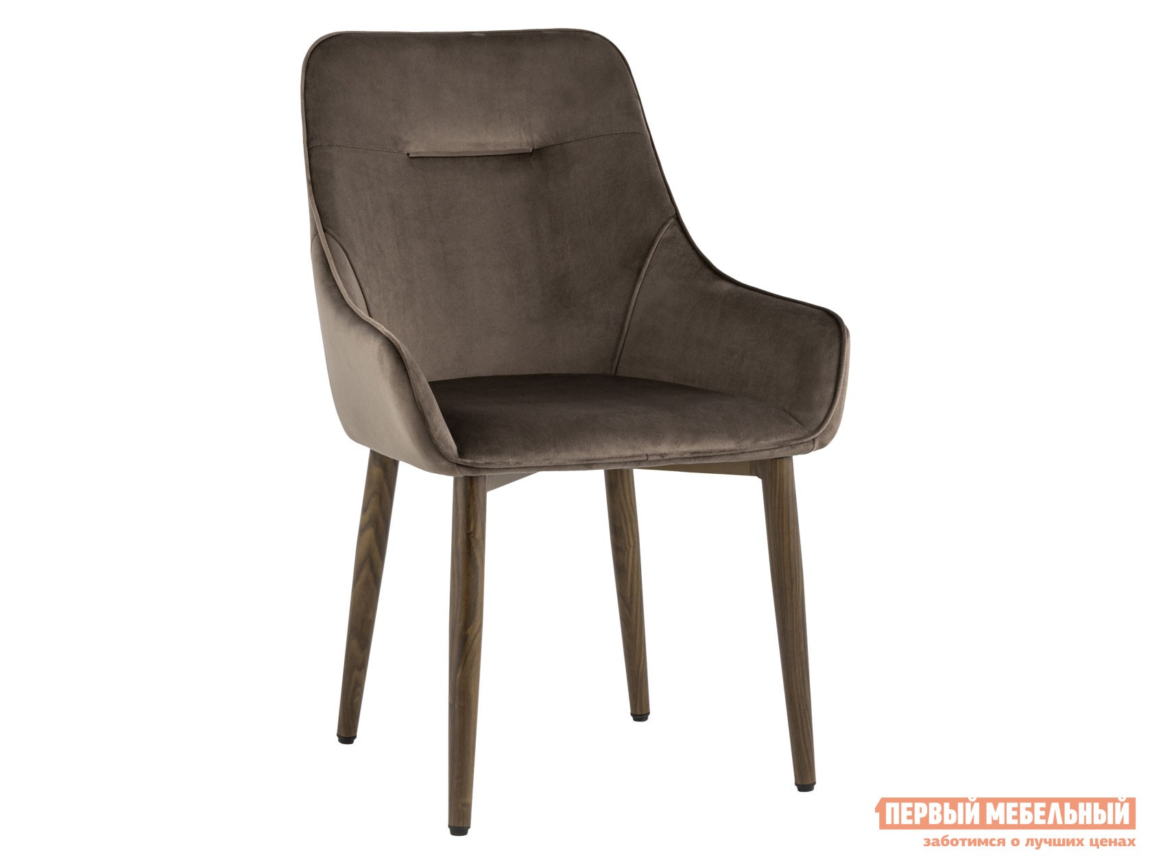 Стул  Диана Коричневый, велюр / Темное дерево