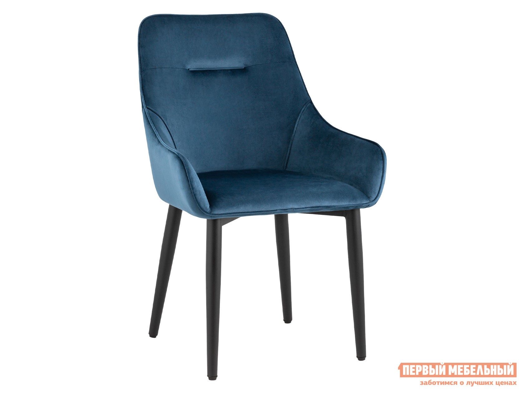 Стул  Диана Сине-зеленый, велюр / Черный матовый