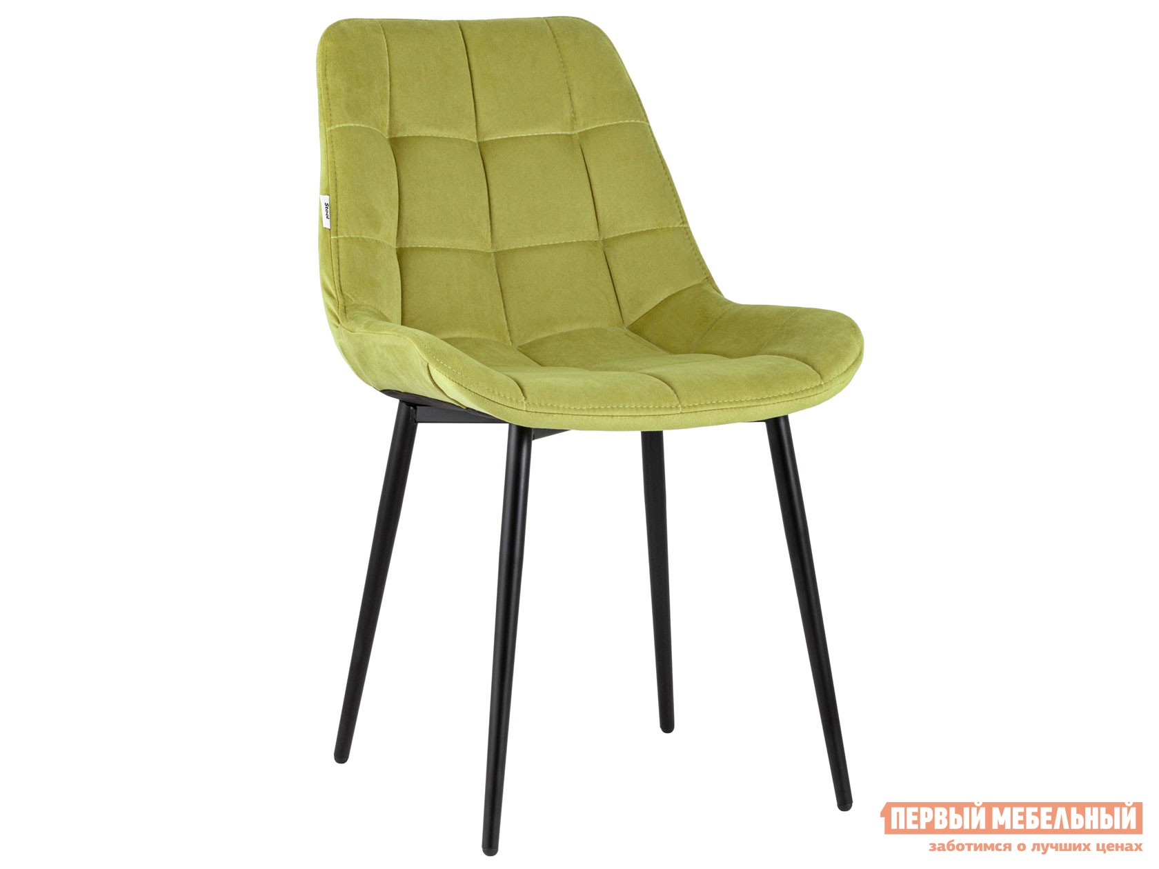 Стул  Флекс Оливковый, велюр / Черный, металл