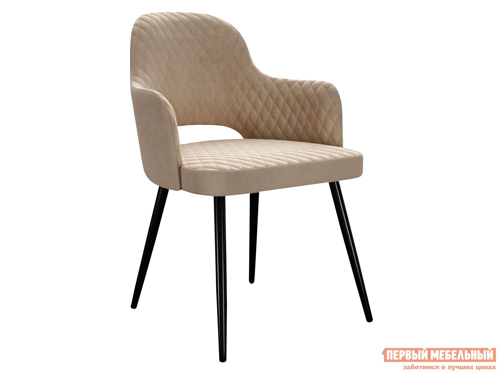 Стул  Диклайн 251 Бежевый, микровелюр / Черный