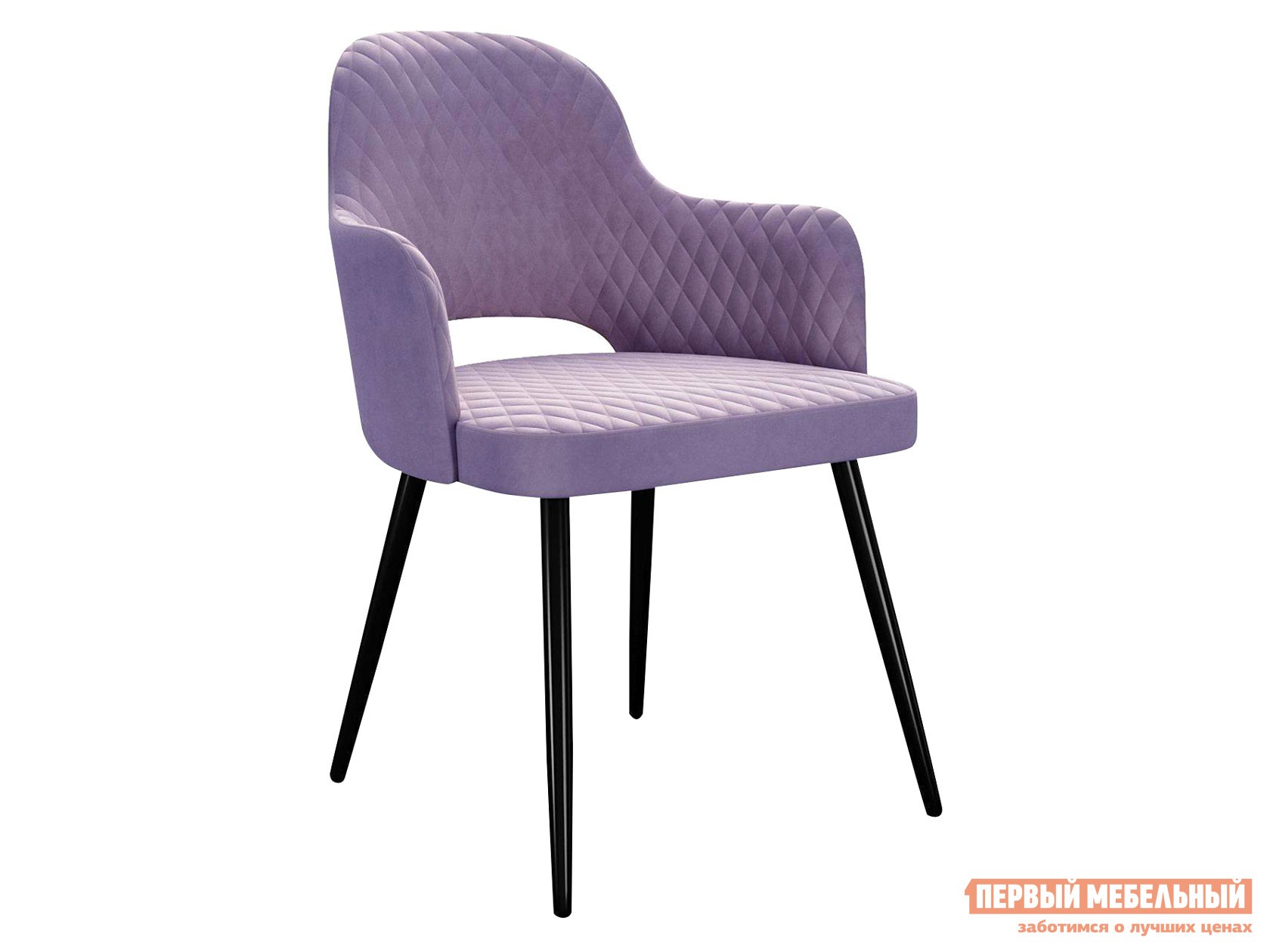 Стул  Диклайн 251 Лаванда, микровелюр / Черный