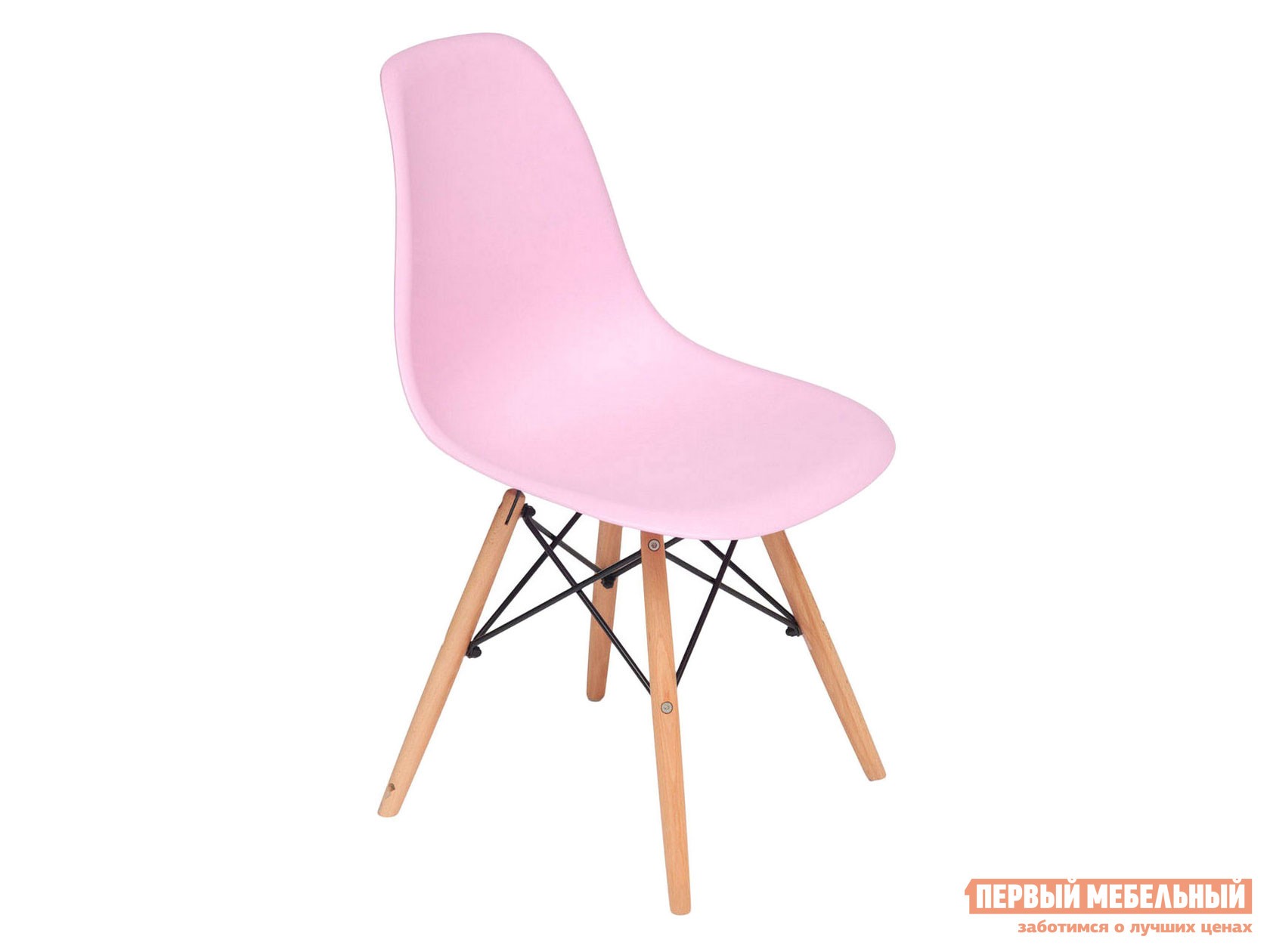 Стул  Имс Вуд СС Розовый, пластик / Натуральный / Черный