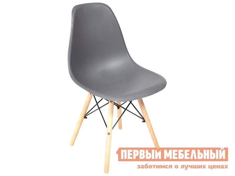 Стул  Имс Вуд СС Серый, пластик / Натуральный / Черный