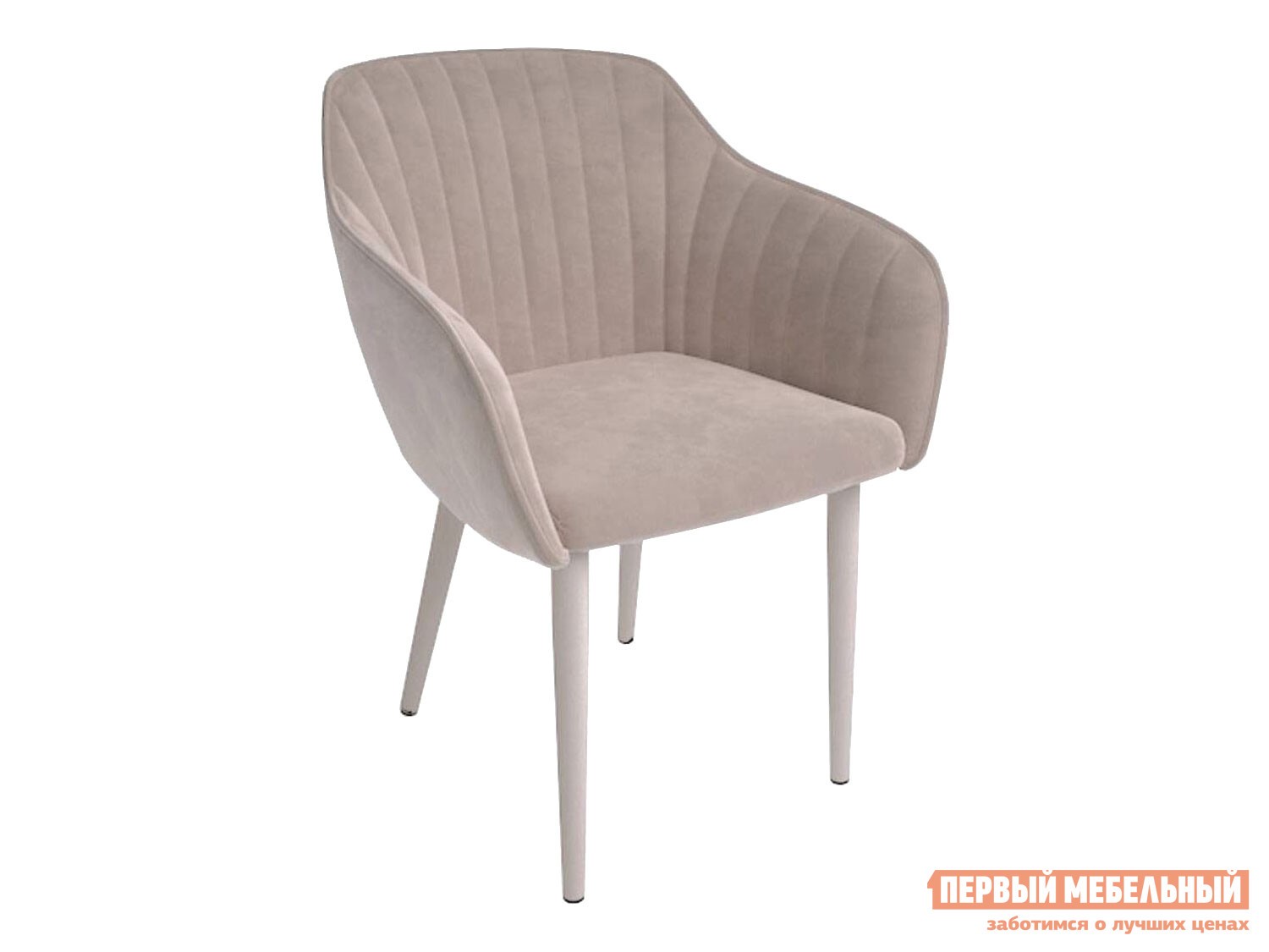 Стул  Шандон Капучино нюд, велюр / Серо-бежевый, металл