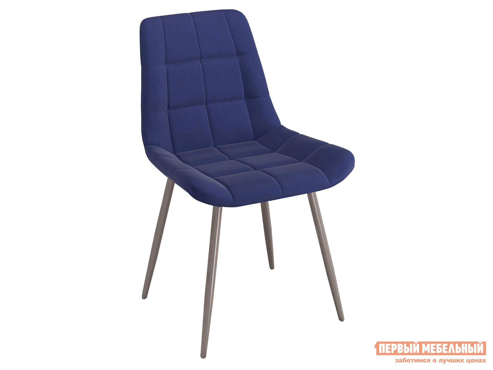 Стул  Кеннер 154 Темно-синий, велюр, Капучино