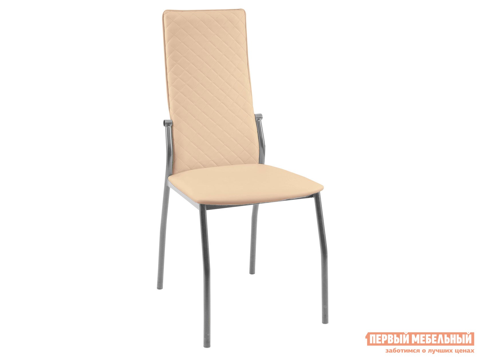 Стул  Галс Люкс Бежевый, кожзам / Хром, металл