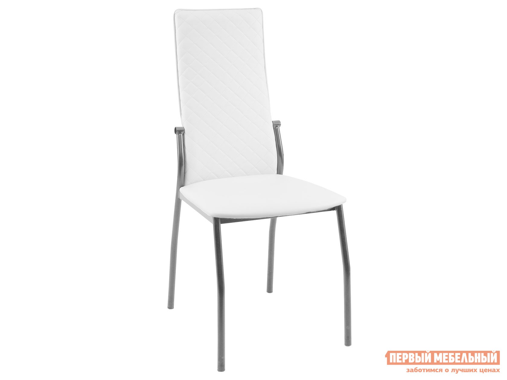 Стул  Галс Люкс Белый, кожзам / Хром, металл