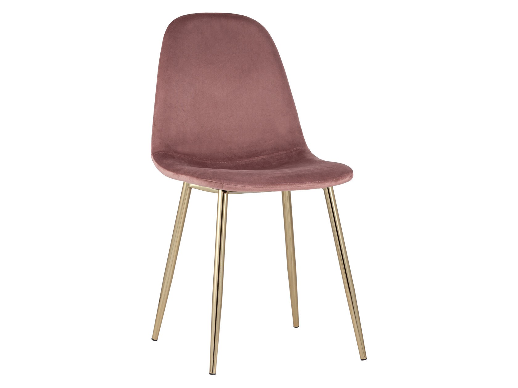 Стул  Валенсия 2 Пыльно-розовый, велюр / Золотой, металл
