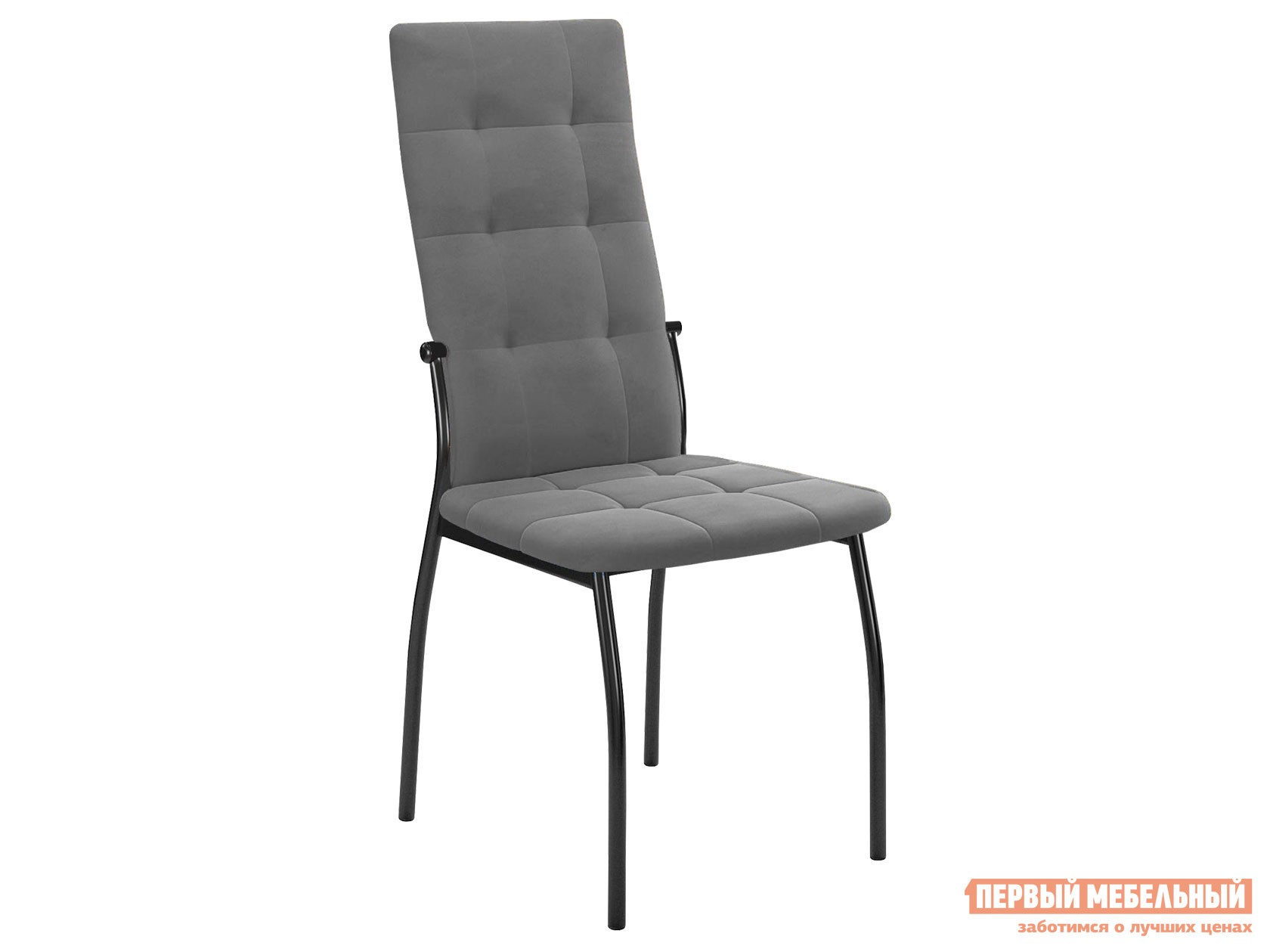 Стул  Галс-М Серый, микровелюр / Черный