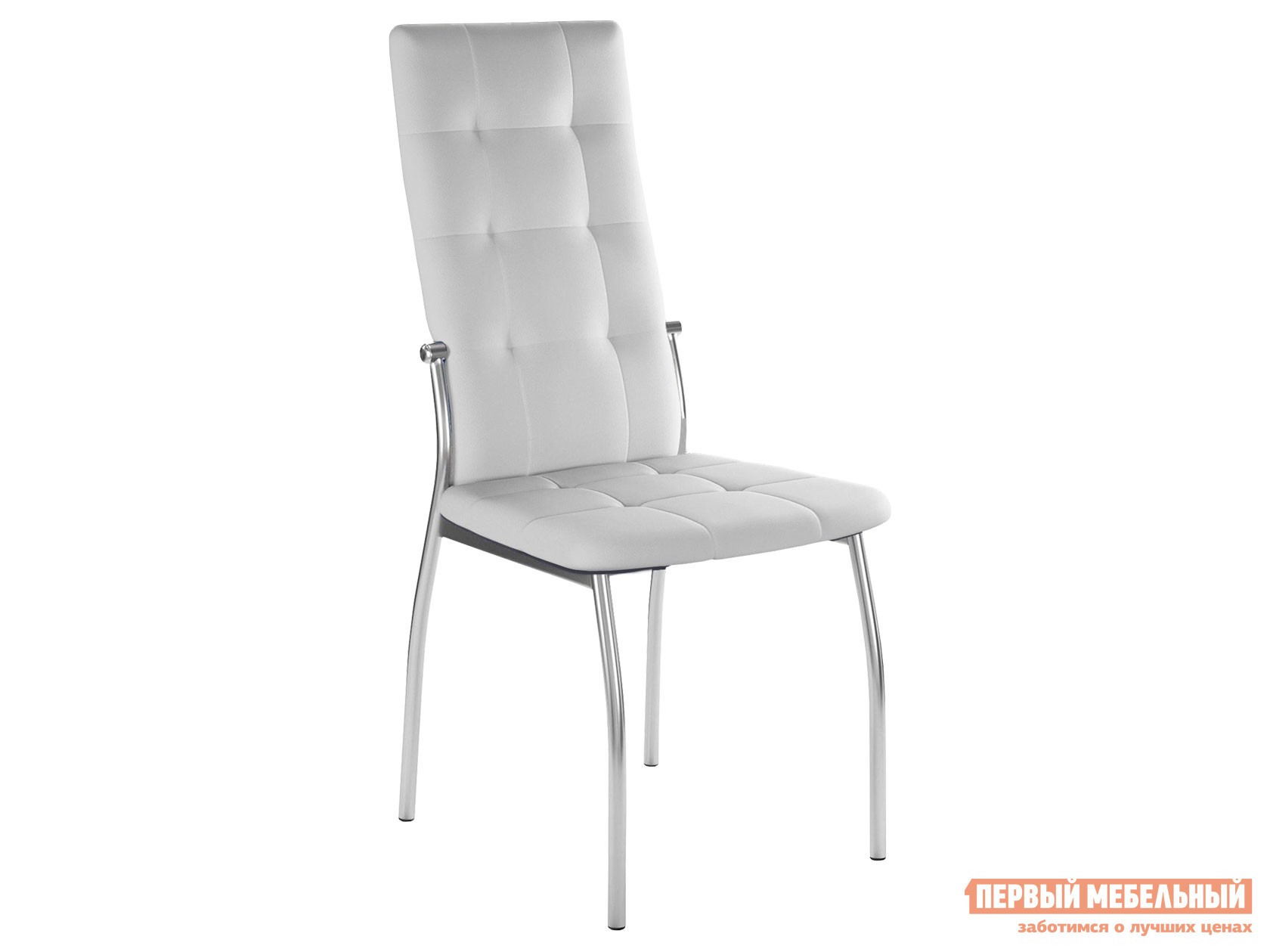 Стул  Галс-М Белый, экокожа / Хром