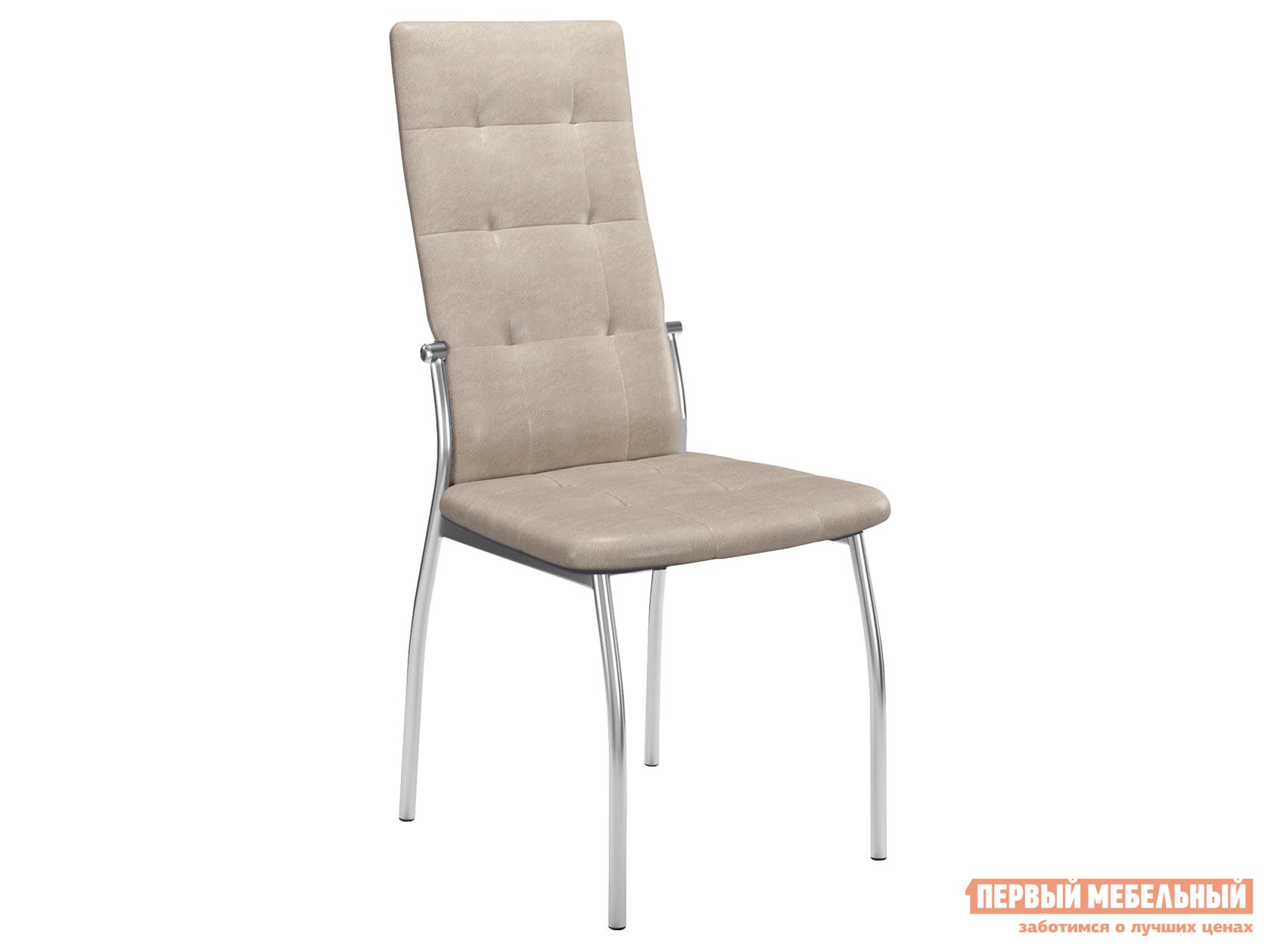 Стул  Галс-М Крем, иск. замша / Хром