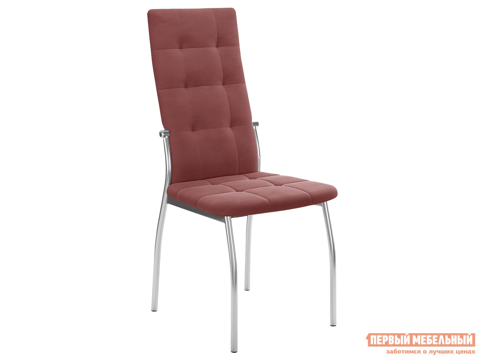 Стул  Галс-М Розовый, микровелюр / Хром