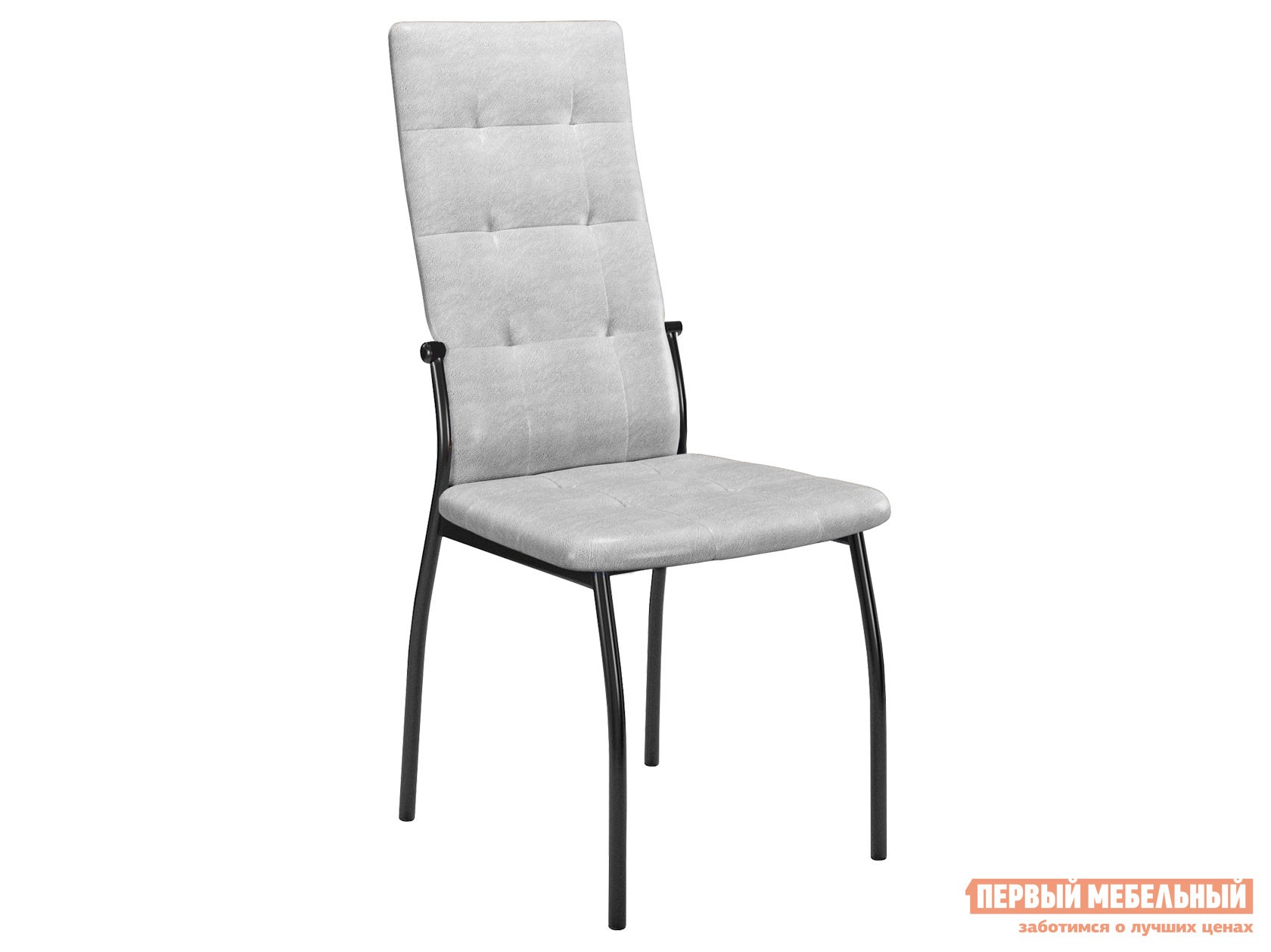 Стул  Галс-М Светло-серый, иск. замша / Черный