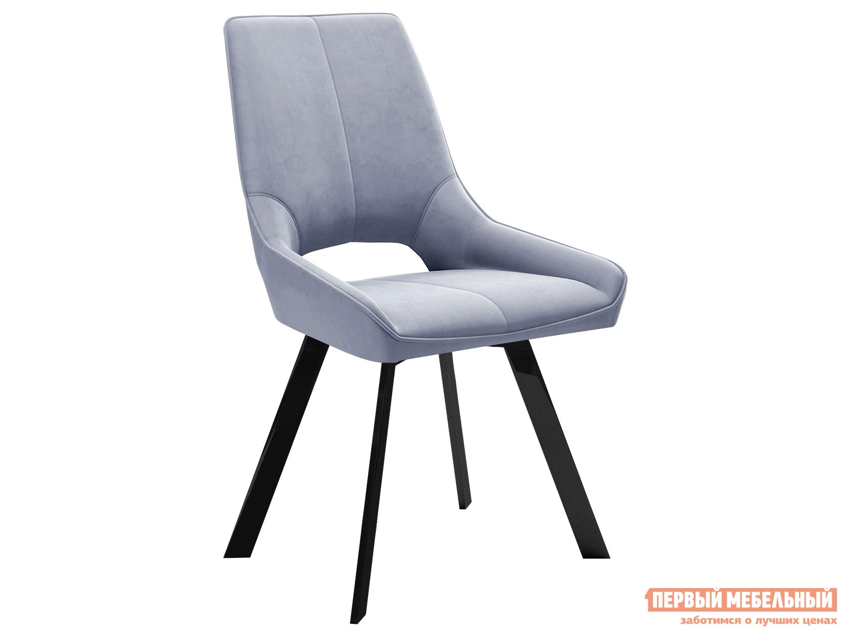 Стул  DikLine 268 Перламутр, микровелюр / Черный