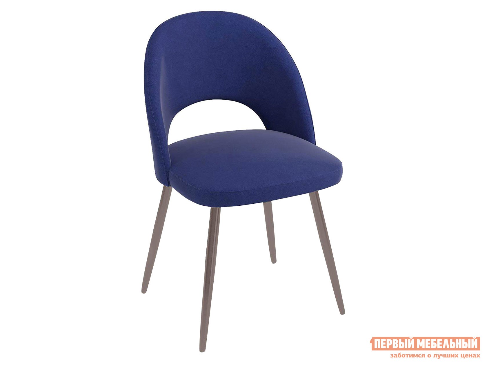 Стул  Кеннер 148 Темно-синий, велюр, Капучино