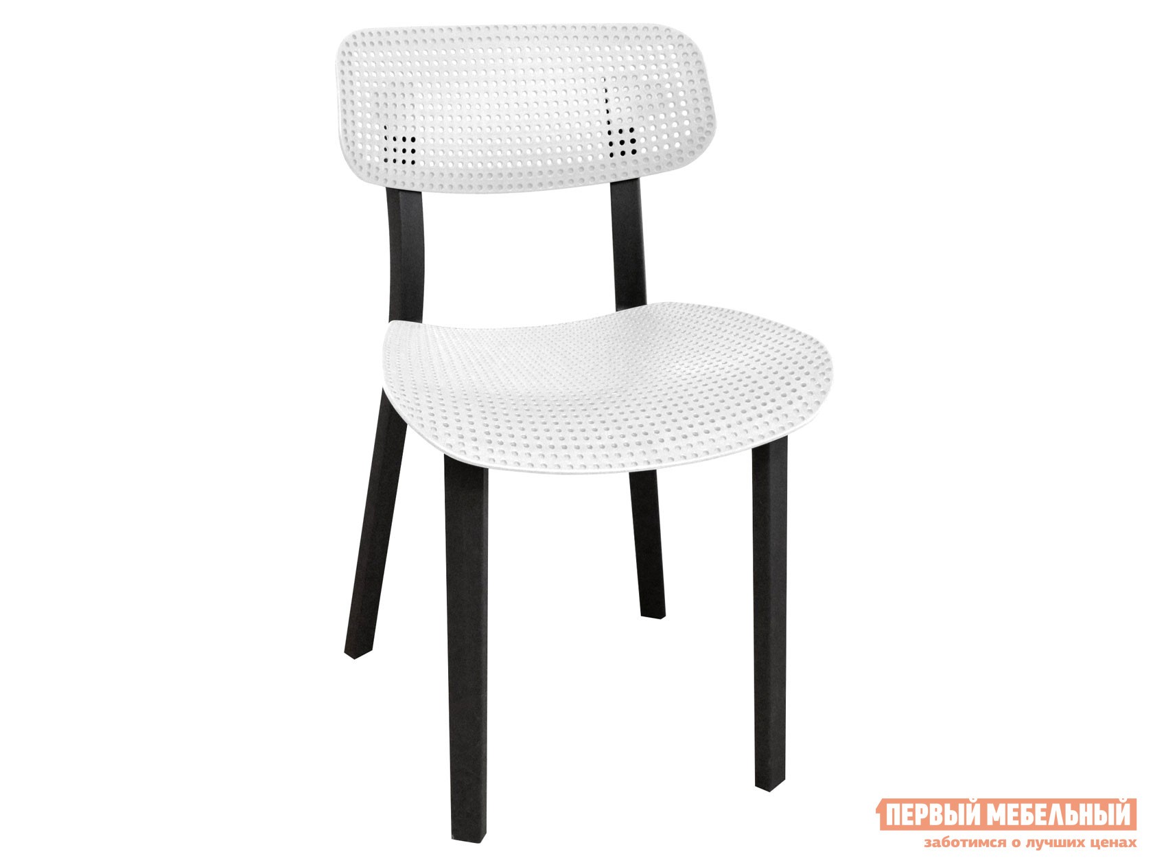 Стул  Отто Белый / Черный, пластик