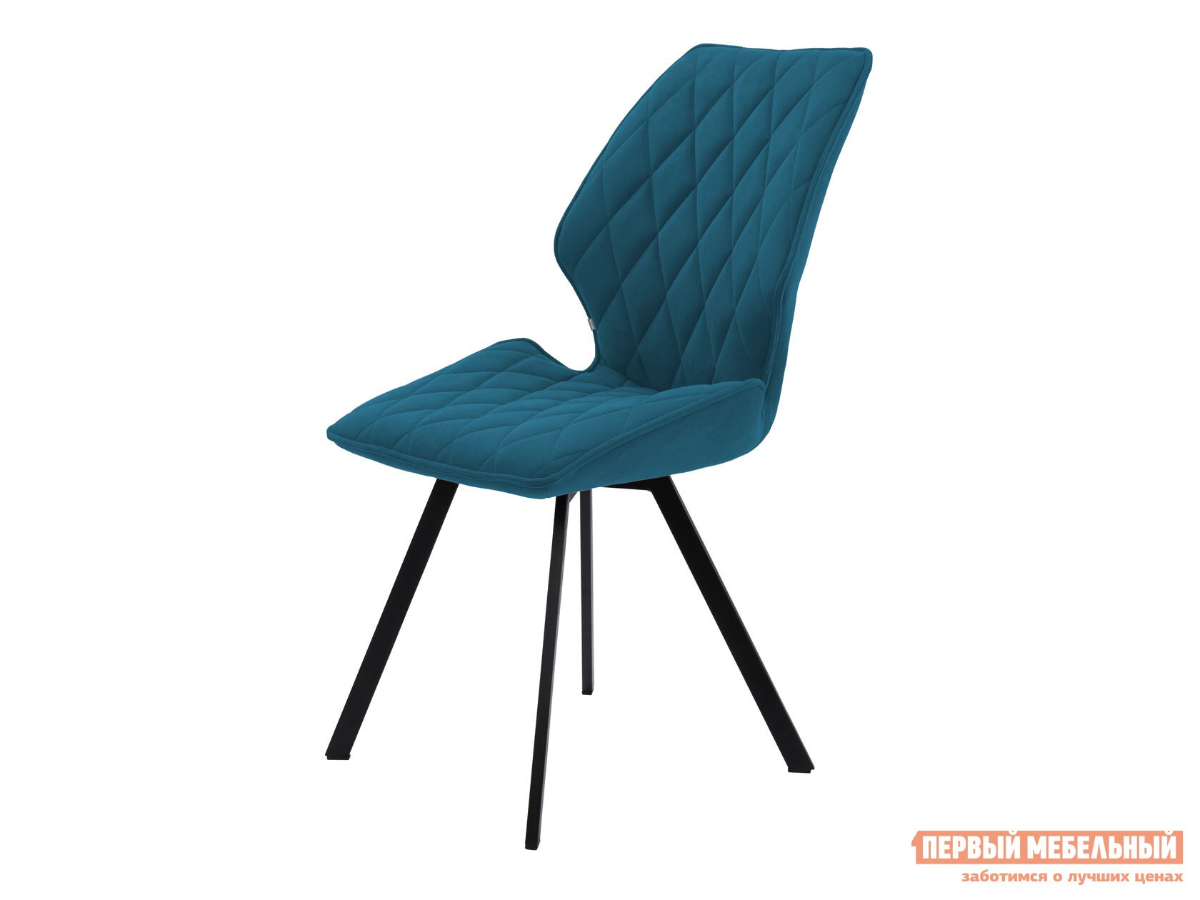 Стул  Эндрю Синий, микровелюр / Черный, металл