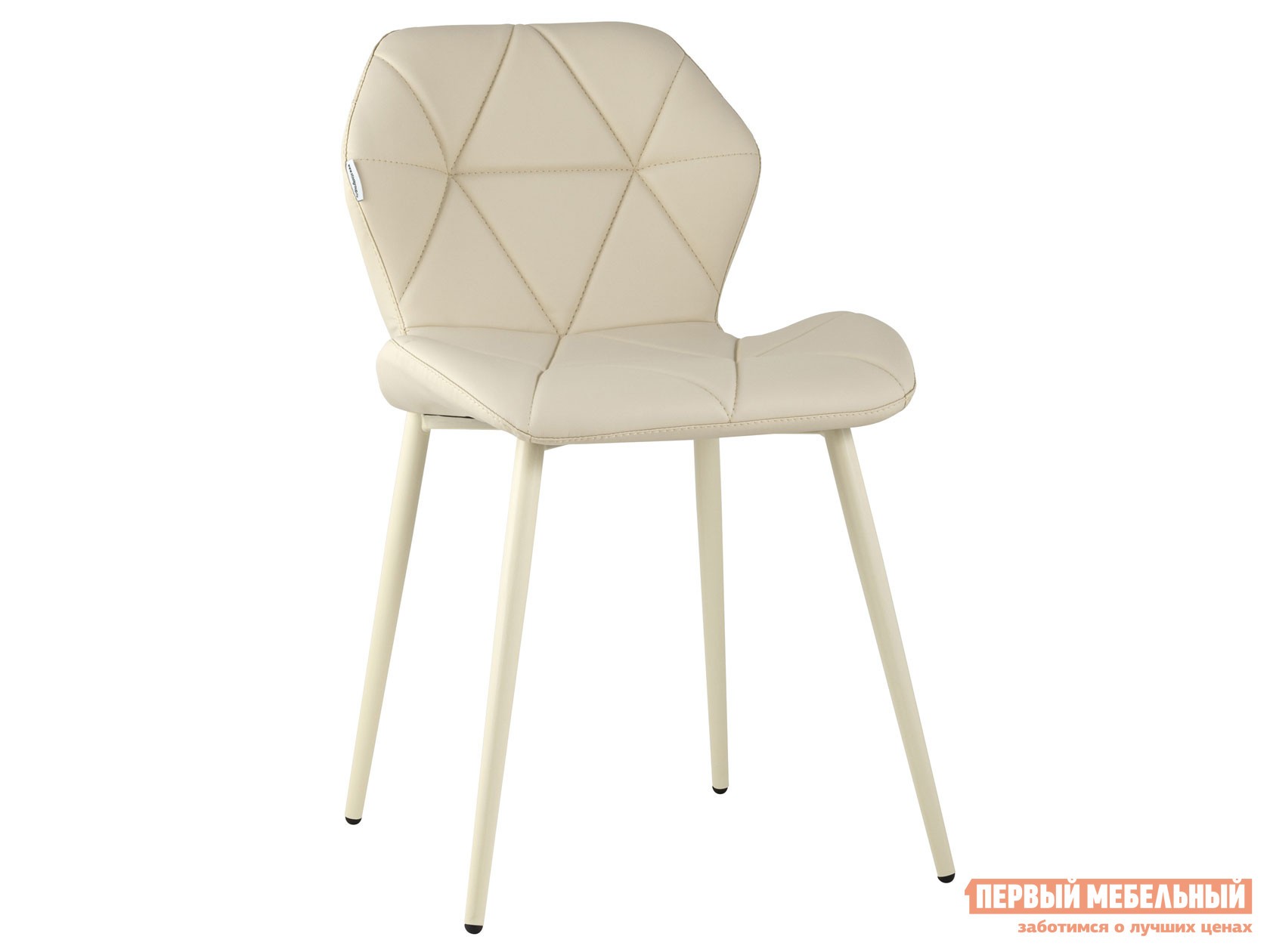 Стул  Эдвин Кремовый, экокожа / Бежевый, металл