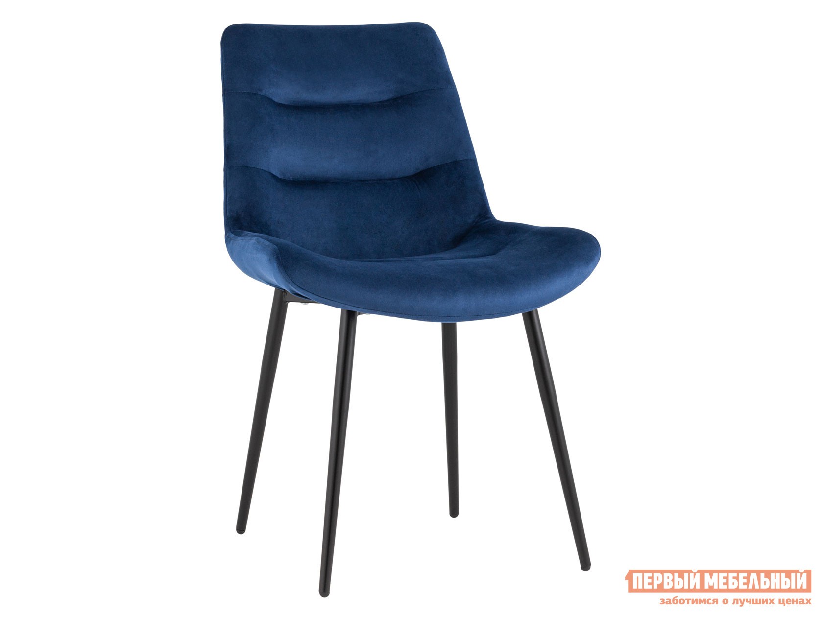 Стул  Остин Синий, велюр / Черный, металл
