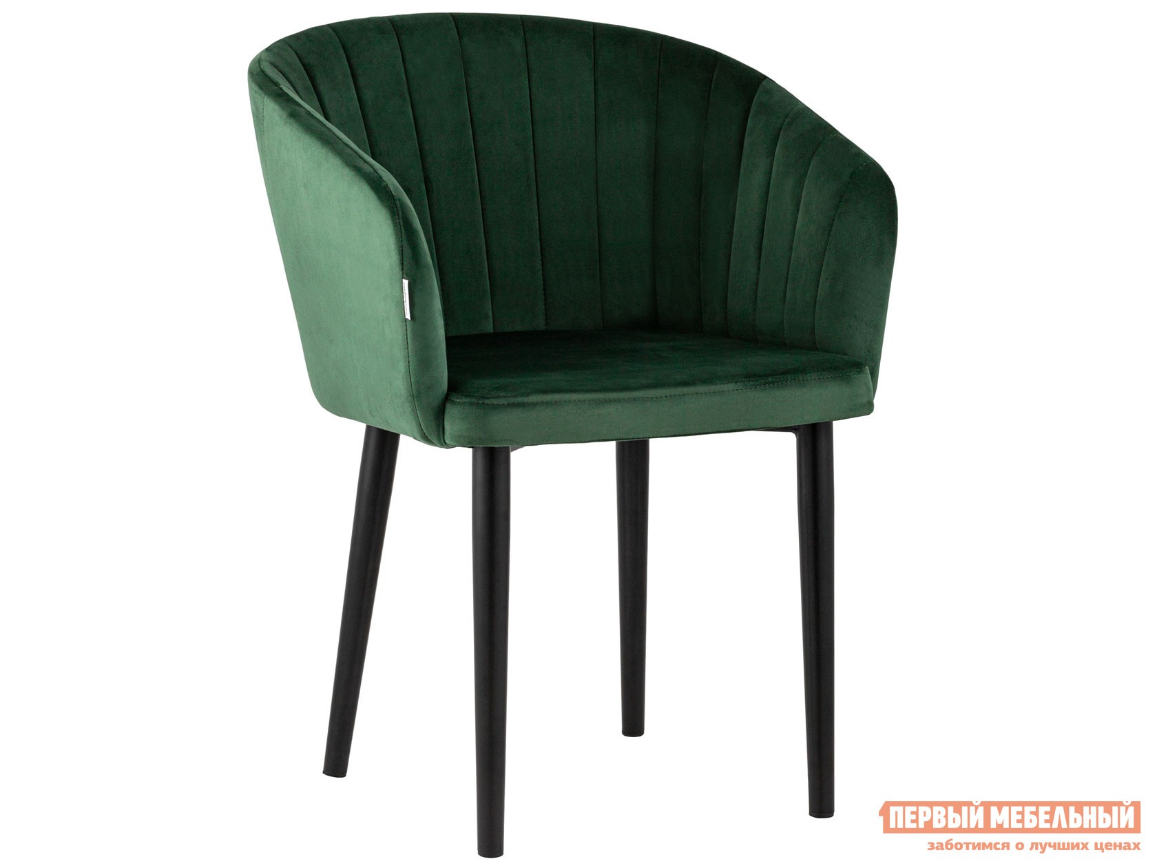 Стул  Нейтон Зеленый, велюр / Черный, металл