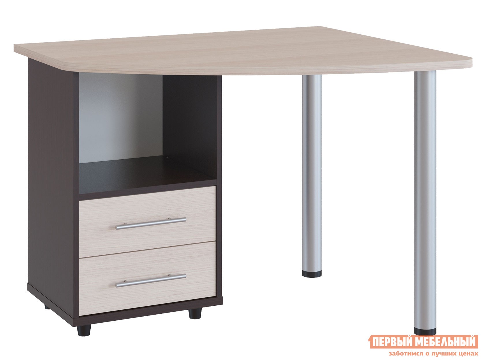 Компьютерный стол  КСТ-102 Венге / Беленый дуб