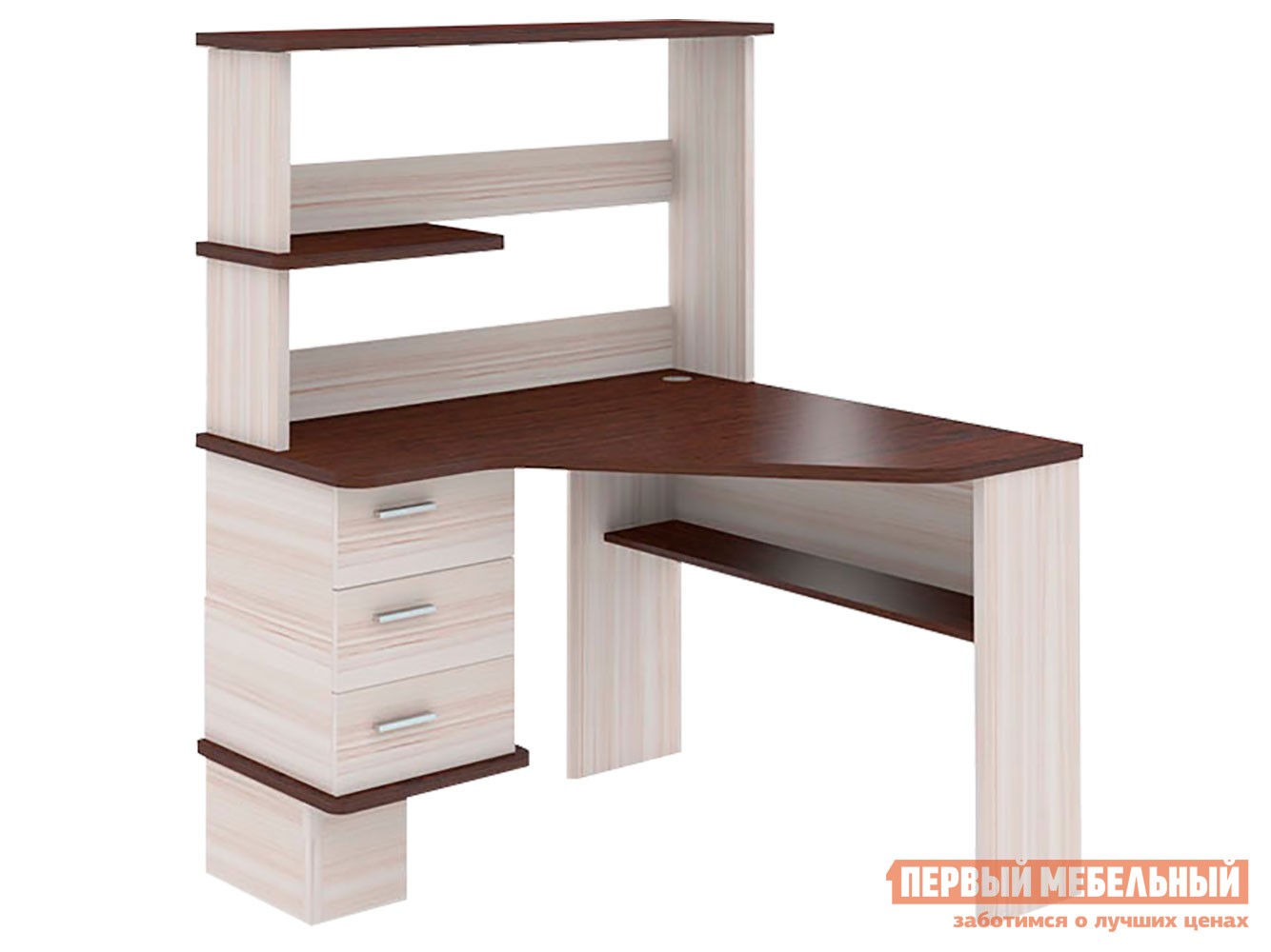 Компьютерный стол  СД-45 Карамель / Венге, Левая