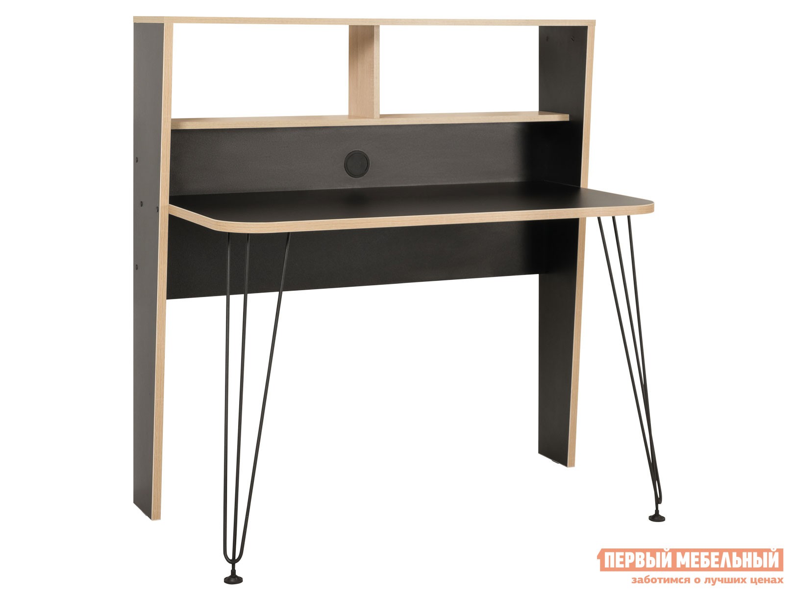 Компьютерный стол  Базис 3 12.67 Черный / Дуб Сонома