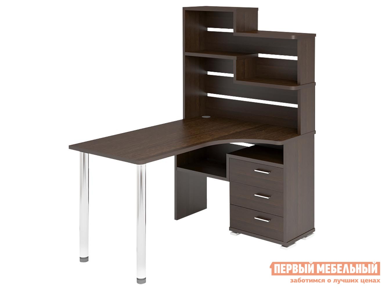 Компьютерный стол  СР-132 Венге, Цвет, Правая, 1400 мм