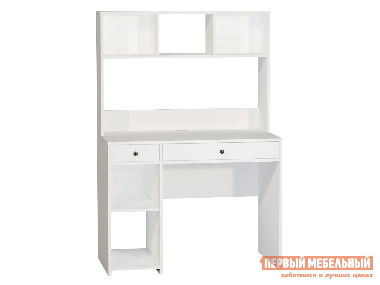 Компьютерный стол  Комфорт 12.77 Белый, текстура дерева