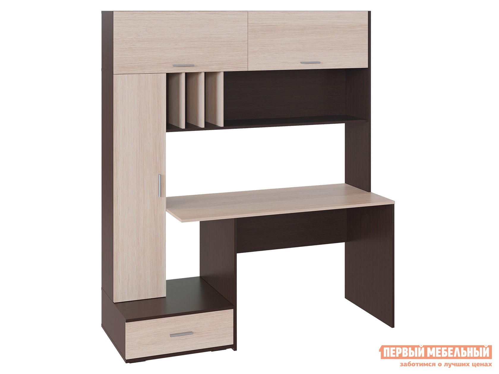 Компьютерный стол  КСТ-17 Венге / Беленый дуб