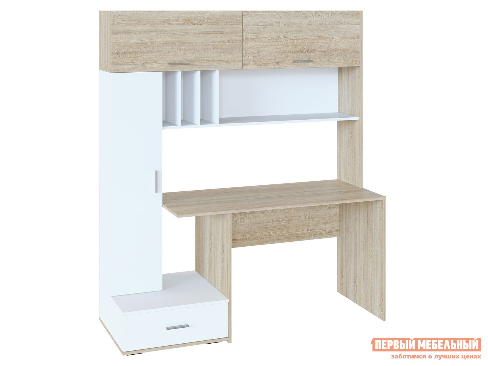 Компьютерный стол  КСТ-17 Дуб Сонома / Белый