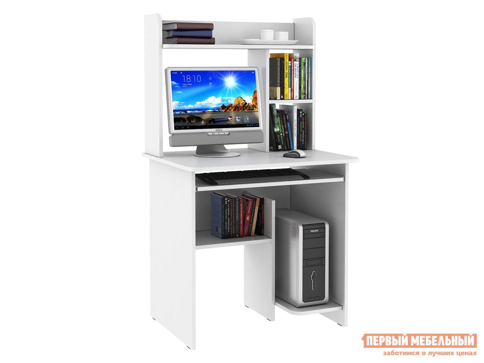 Компьютерный стол  Иртыш Белый