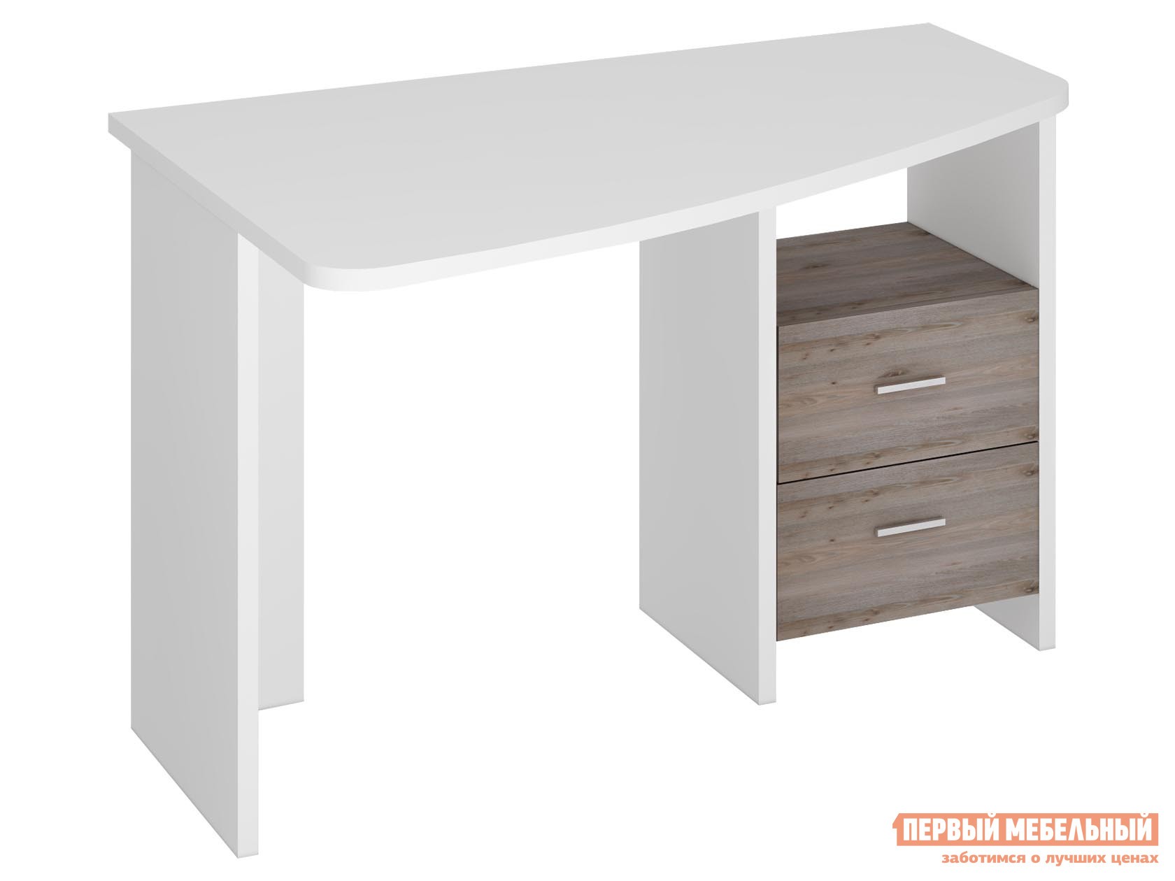 Компьютерный стол  Крл120 Белый / Нельсон, Левая